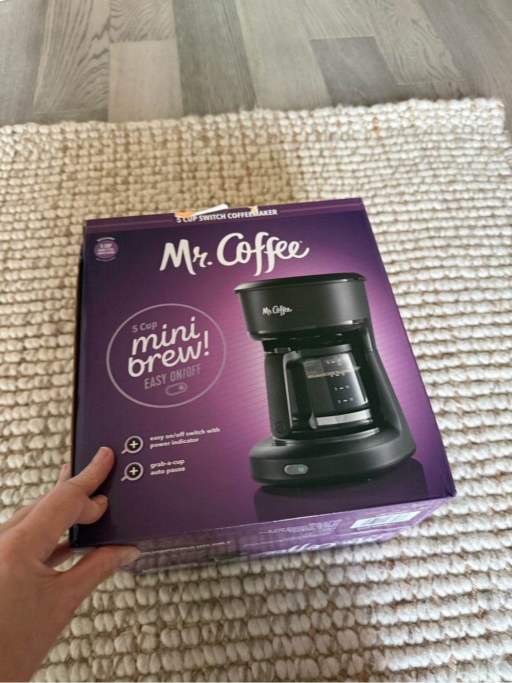 Mr. Coffee 5-Cup Mini Brew Coffee Maker - Black - Picture 5 of 5